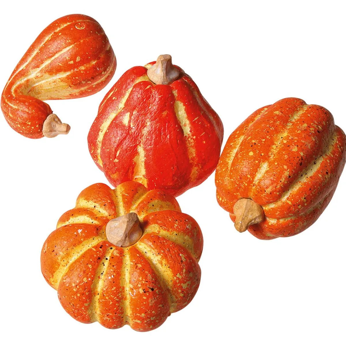 Citrouilles Décoratives, 11-14 Cm, 4 Pces-DecoWoerner New
