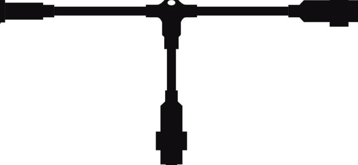 Connecteur En T Pour Système Professionnel LED, Noir-DecoWoerner Discount