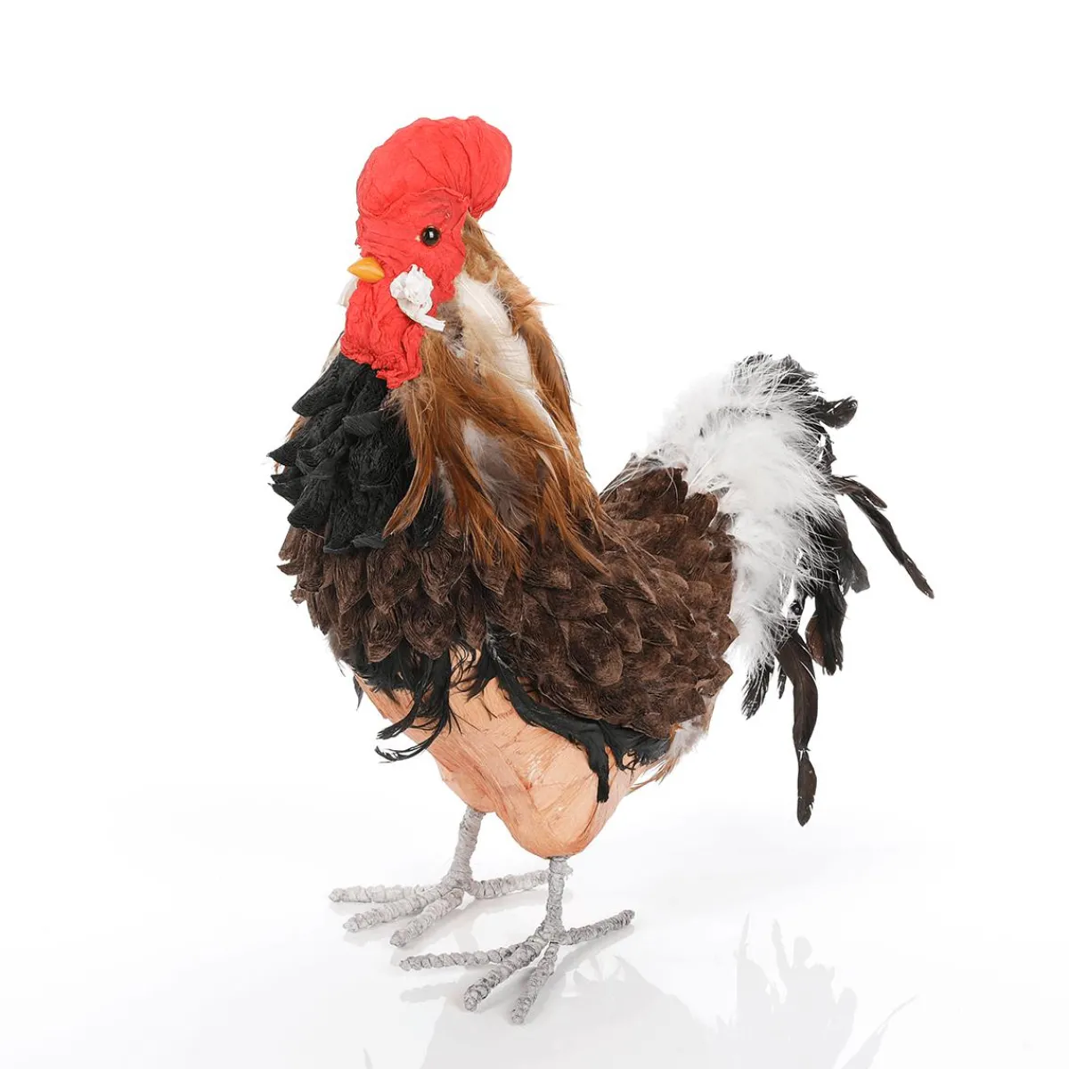 Coq Décoratif Figure 50 Cm Brun-DecoWoerner Best