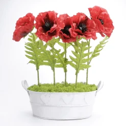 Coquelicot Artificiel 3 Pcs. Set En-DecoWoerner Best