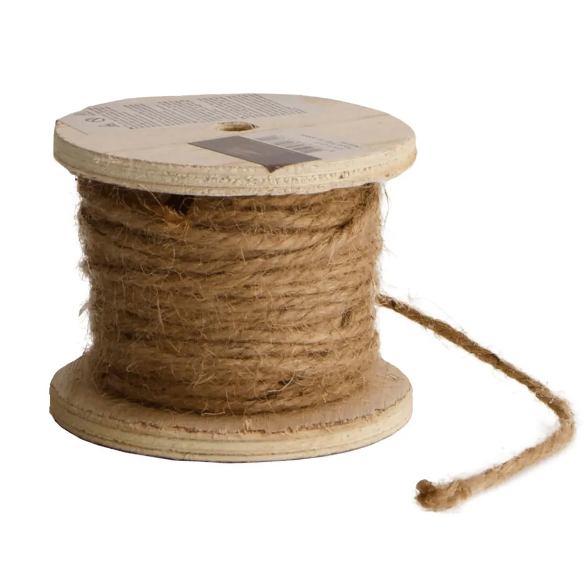 Corde De Chanvre Sur Bobine En Bois D'env. 16 M De Long 50 G-DecoWoerner Online
