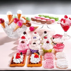 Coupe De Glace Fraise Aliment Factice 21 Cm-DecoWoerner New