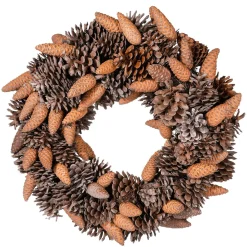 Couronne De Cônes Automnale Brune 45 Cm Ø-DecoWoerner Outlet