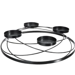 Couronne De L'Avent En Métal 45 Cm Ø-DecoWoerner Clearance