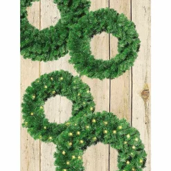 Couronne De Sapin Basic à LED, Ø 60 Cm, En Relief-DecoWoerner Clearance