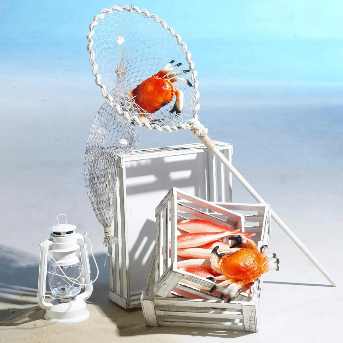 Crabe Alimentaire Factice 20 Cm-DecoWoerner