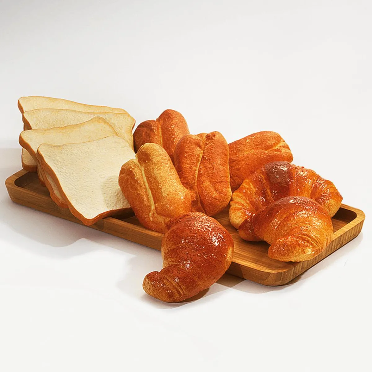 Croissant Alimentaire Factice, 3 Pièces-DecoWoerner Clearance