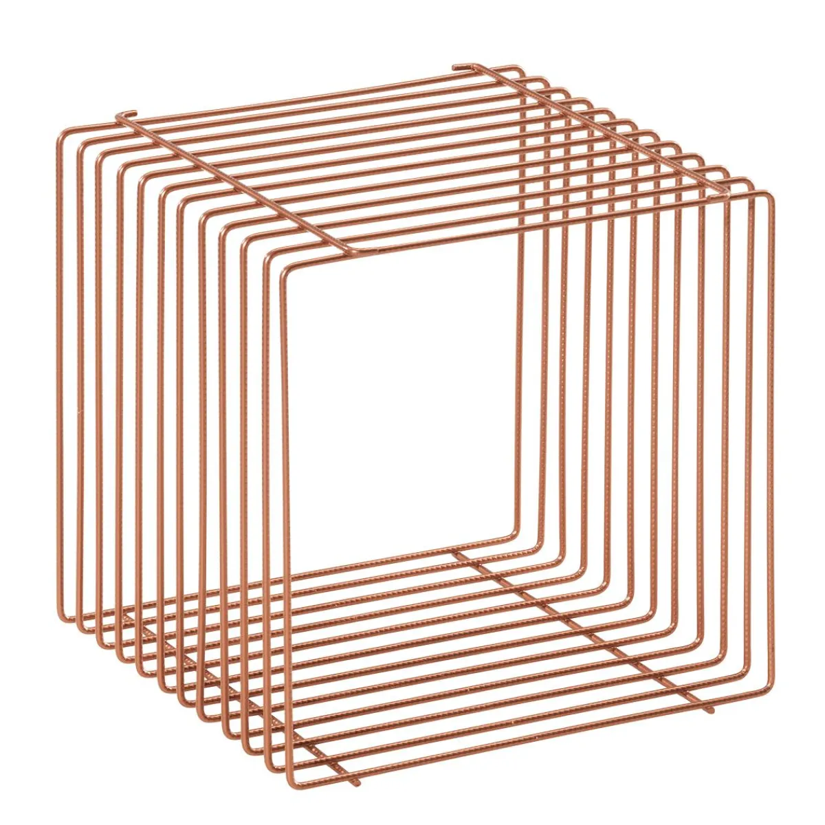 Cube En Treillis 40 X 40 Cm Cuivre-DecoWoerner
