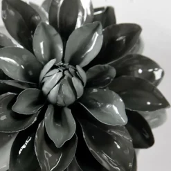 Dahlia Artificiel 56 Cm Gris-DecoWoerner Best