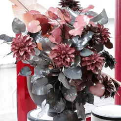Dahlia Artificiel 56 Cm Gris-DecoWoerner Best