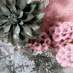 Dahlia Artificiel 56 Cm Gris-DecoWoerner Best