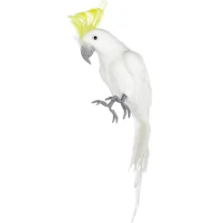 Déco Perroquet Cacatoès à Capuchon Jaune 11 X 45 Cm-DecoWoerner Outlet