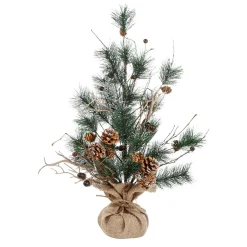 Déco Pin Mix Mini Arbre Avec Givre 64x42x41 Cm-DecoWoerner