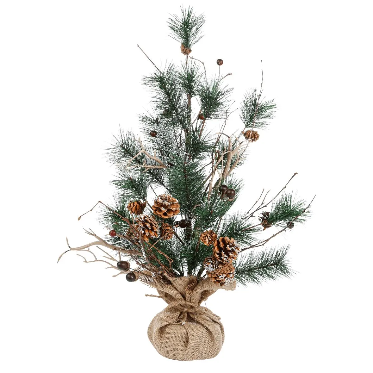 Déco Pin Mix Mini Arbre Avec Givre 64x42x41 Cm-DecoWoerner