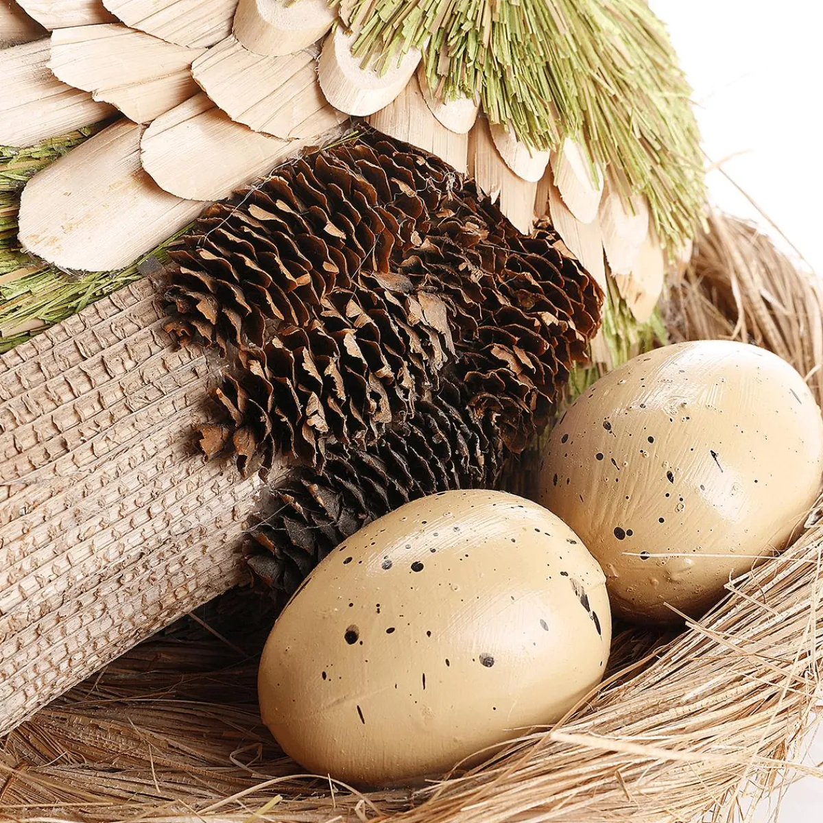 Déco Poule Sur Son Nid 23 Cm Ø, 16 Cm De Haut-DecoWoerner Clearance