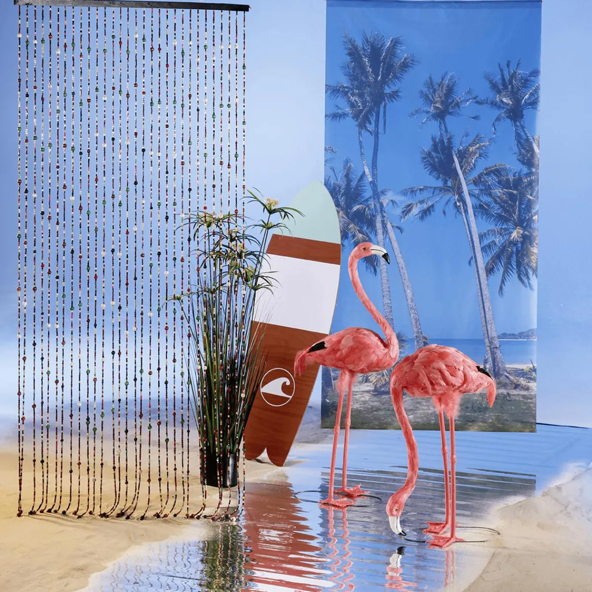 Décor En Bois "Planche De Surf" 130 X 40 Cm-DecoWoerner New