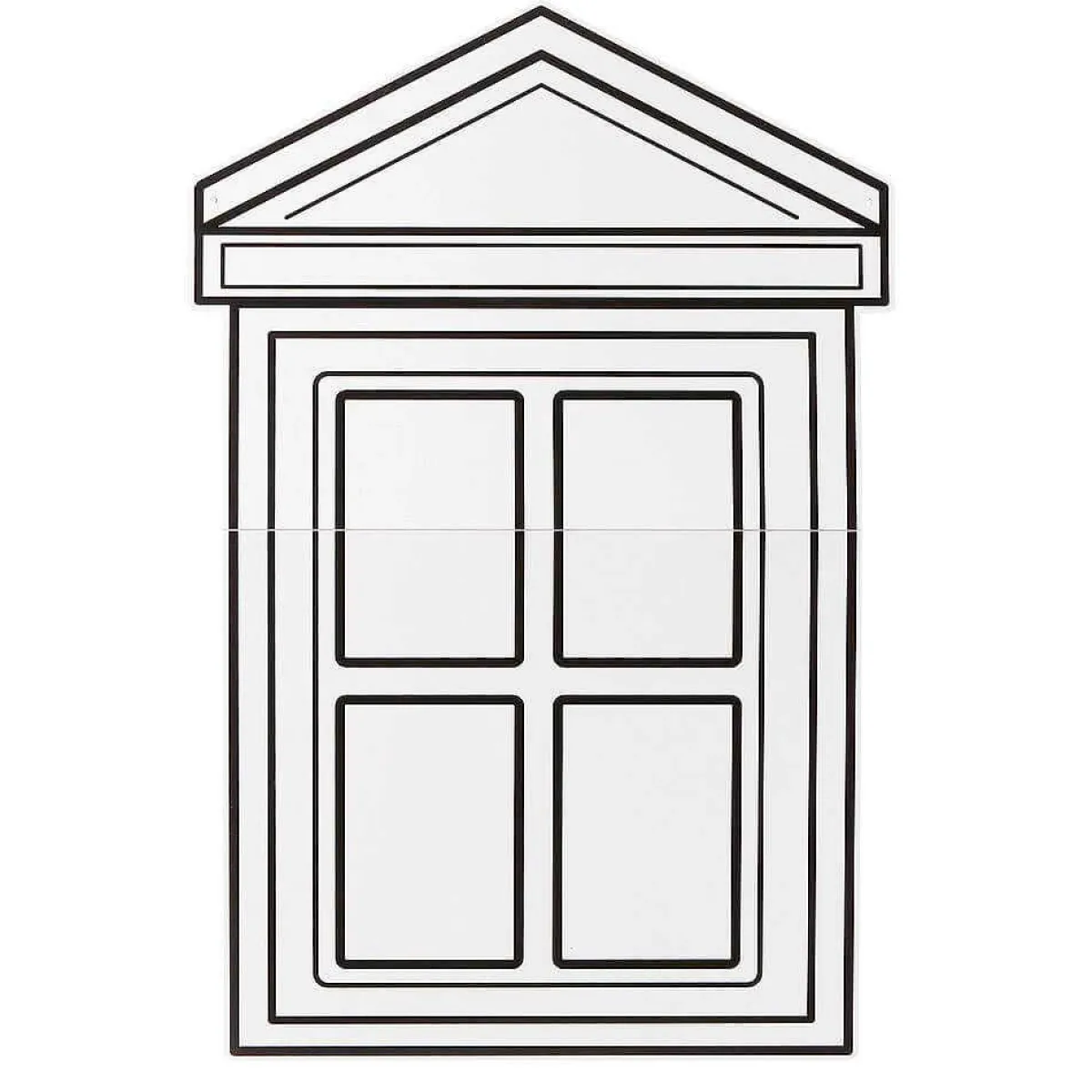 Décor Fenêtre 94 X 62 Cm-DecoWoerner Sale