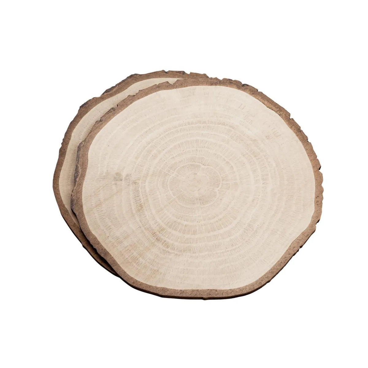 Décoration Disques En Bois Imprimé 23 Cm Ø 2er Set-DecoWoerner Outlet