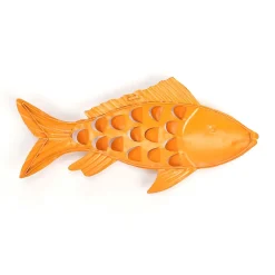 Décoration Murale En Métal De Poisson Avec Des Points De Rouille 71 Cm-DecoWoerner Sale