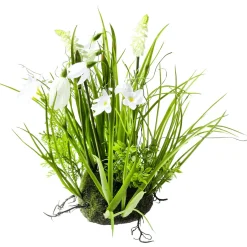 Demi-sphère De Mousse Artificielle Avec Fleurs Printanières, he, 30 Cm-DecoWoerner