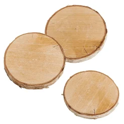 Disque De Bouleau 16 X 2cm & 15 Cm Ø 3er Set-DecoWoerner Best