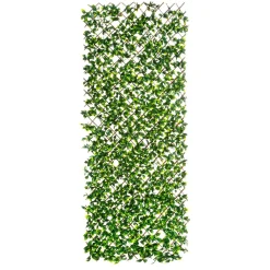 Elément De Clôture Pare-vue Avec Feuilles es Artificielles, Extensible Jusqu'à 200 Cm-DecoWoerner Outlet