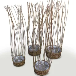 Ensemble De Paniers En Osier 4pcs.-DecoWoerner Online