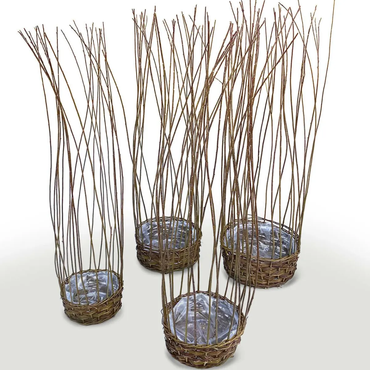 Ensemble De Paniers En Osier 4pcs.-DecoWoerner Online