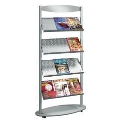 Etagère à Prospectus "Design Alu", 12 X A4-DecoWoerner