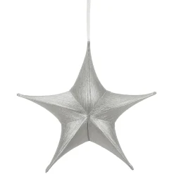 Etoile De Décoration Pliante En Tissu Métallique Avec Fermeture éclair-DecoWoerner Online