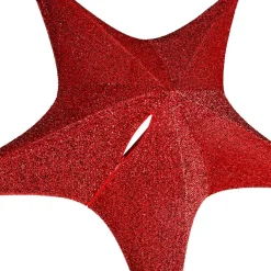 Etoile De Tissu Décoratif Pliable Glitter Avec Fermeture éclair, 40 Cm-DecoWoerner Best