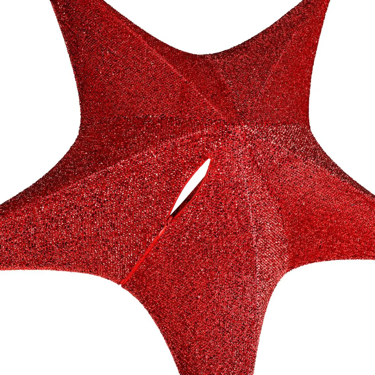 Etoile De Tissu Décoratif Pliable Glitter Avec Fermeture éclair, 40 Cm-DecoWoerner Best
