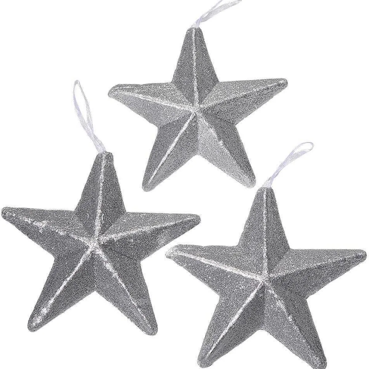 Etoiles Déco à Paillettes , Ø 20 Cm, 3 Pces-DecoWoerner Best