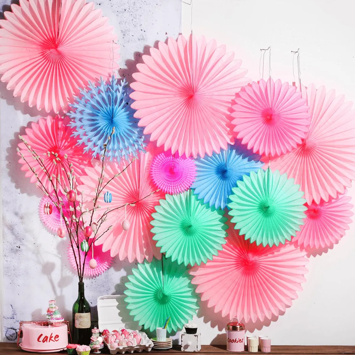 Eventail Déco Sorbet Ø 44 Cm-DecoWoerner Sale