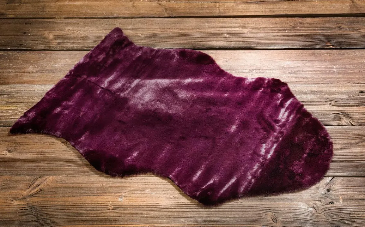 Fausse Fourrure 60 X 40 Cm Aubergines-DecoWoerner Best