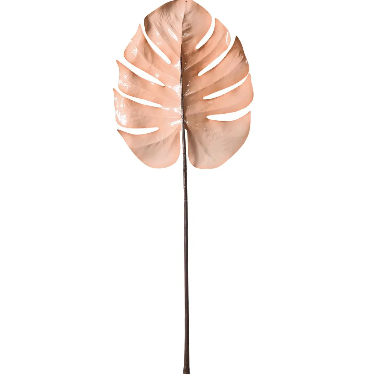 Feuille De Monstera Artificielle 90 Cm Crème-DecoWoerner