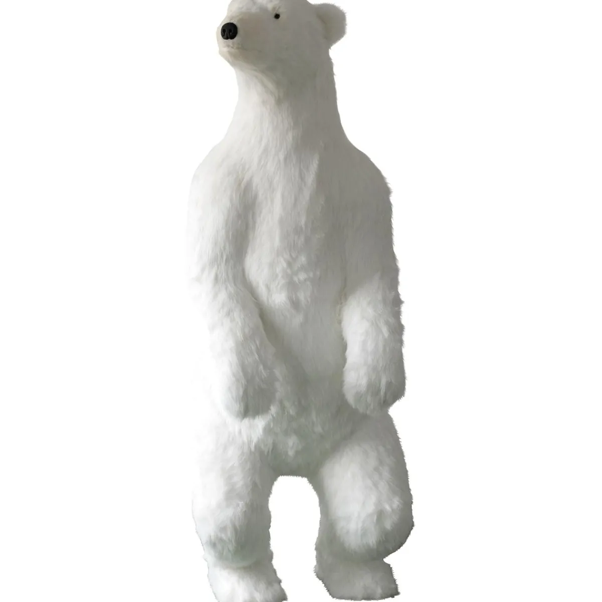 Figure Animale Grandeur Nature D'un Ours Polaire, Haut. 190 Cm-DecoWoerner New