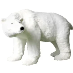 Figure Animale Grandeur Nature D'un Ours Polaire, Haut. 90cm-DecoWoerner New