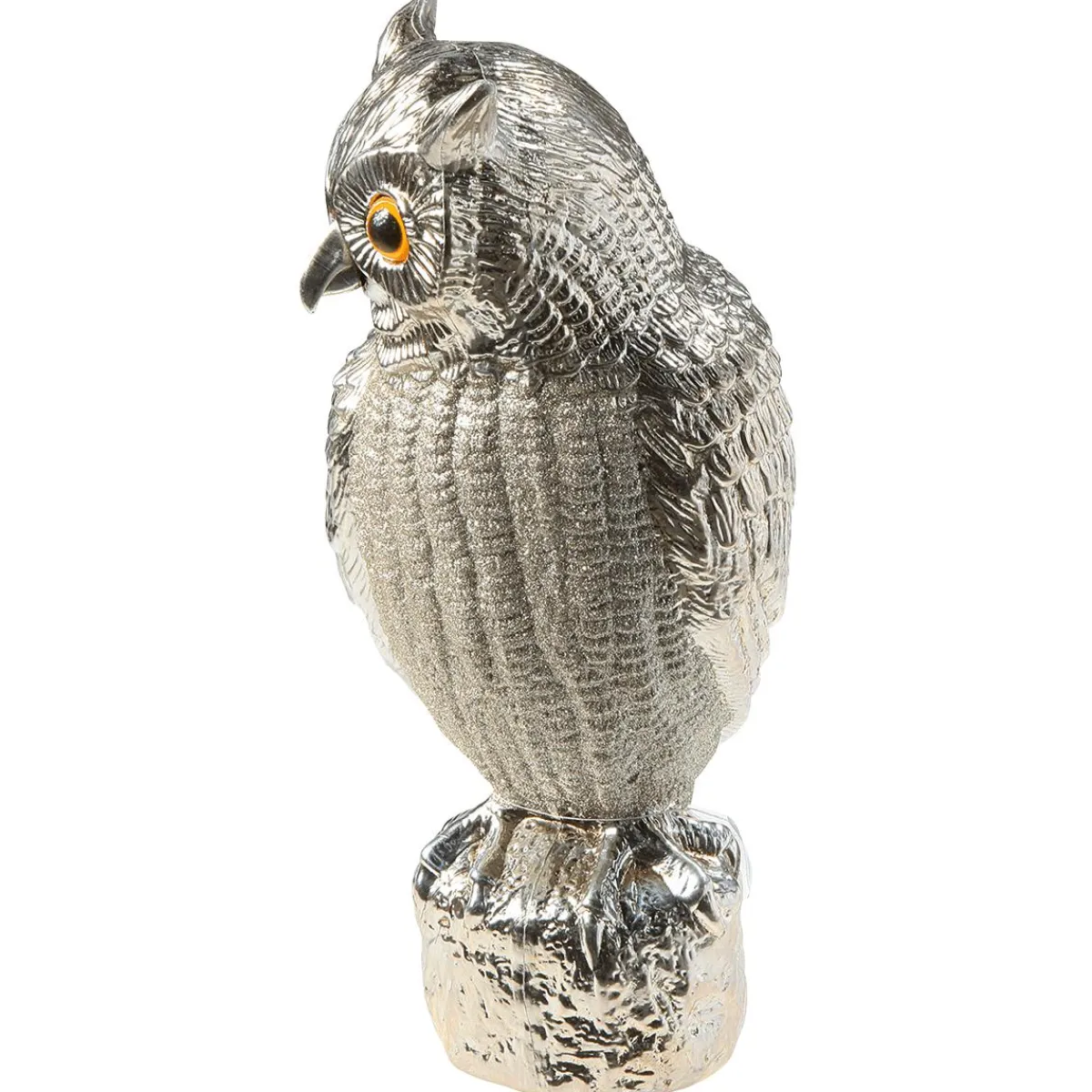 Figurine Déco Chouette 43 Cm Champagne-DecoWoerner