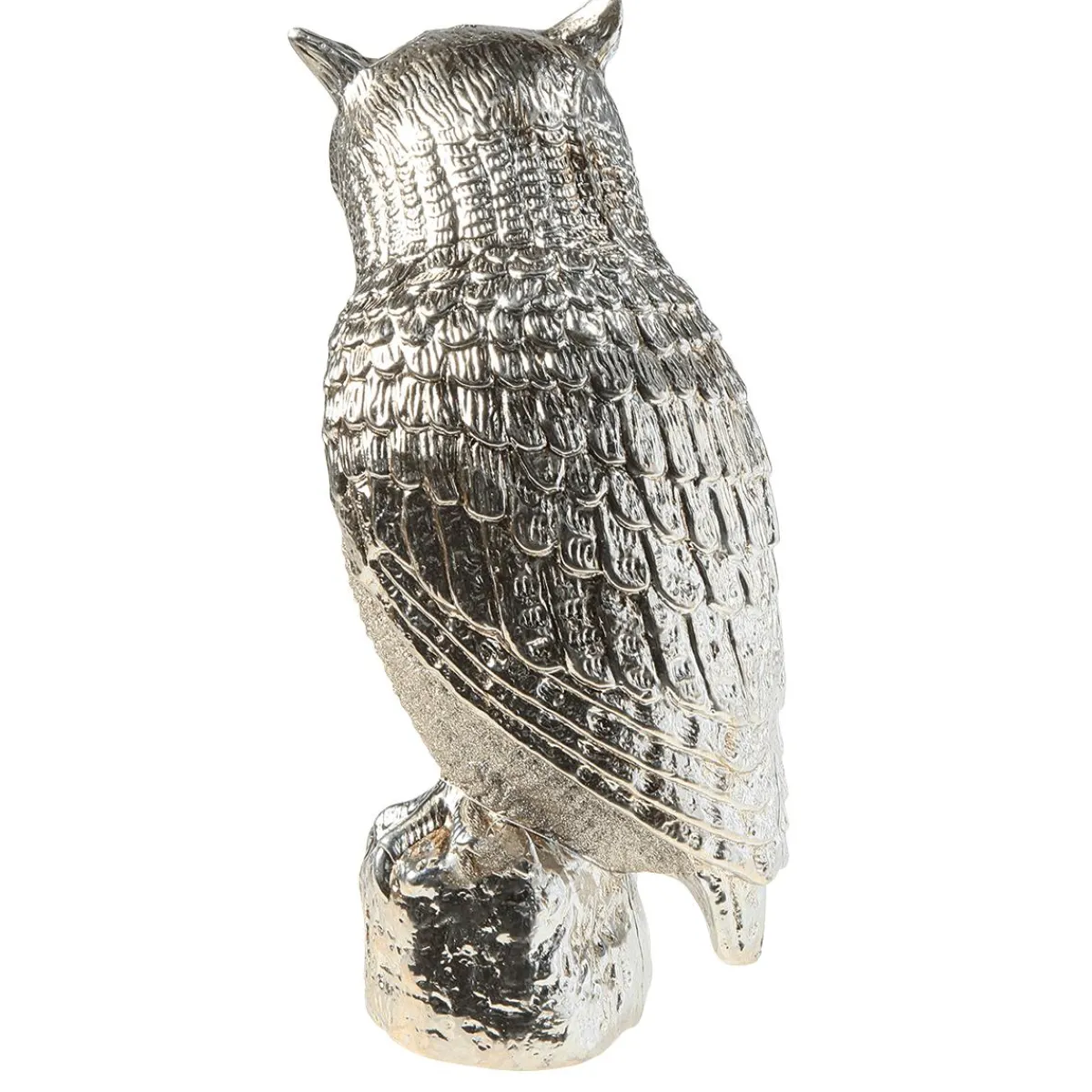 Figurine Déco Chouette 43 Cm Champagne-DecoWoerner