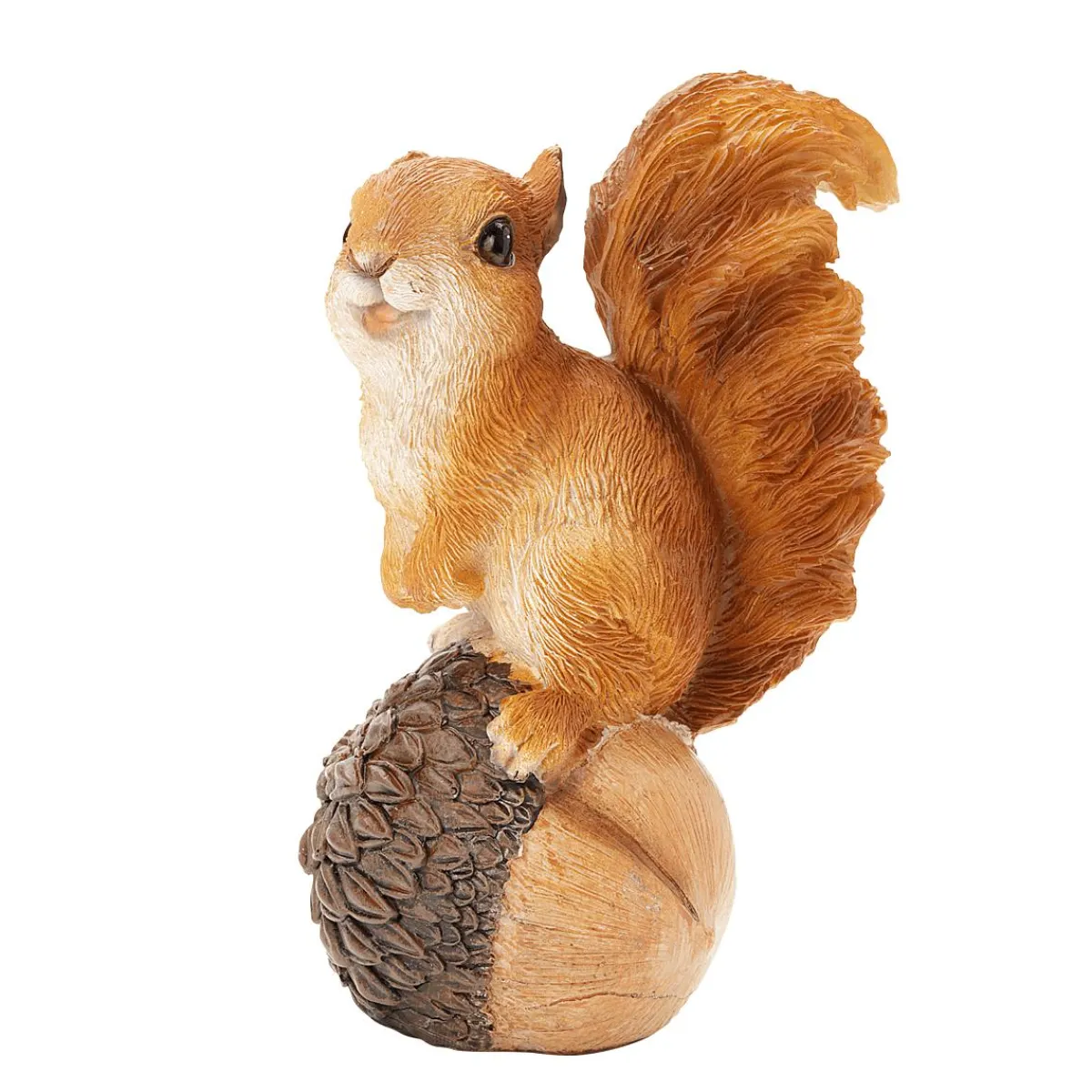 Figurine Décorative écureuil Avec Gland 13 X 9 X 6 Cm (H X L X P)-DecoWoerner Sale