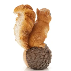 Figurine Décorative écureuil Avec Gland 13 X 9 X 6 Cm (H X L X P)-DecoWoerner Sale