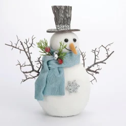 Figurine De Décoration Bonhomme De Neige 22 Cm-DecoWoerner Outlet