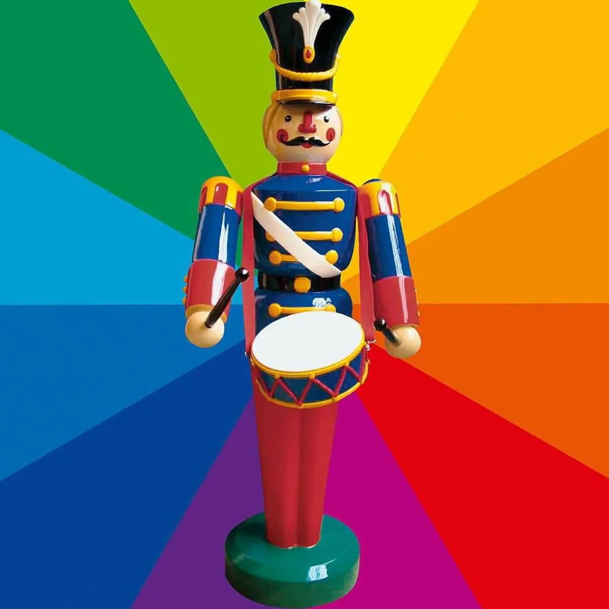Figurine De Soldat Avec Tambour 185 Cm-DecoWoerner New