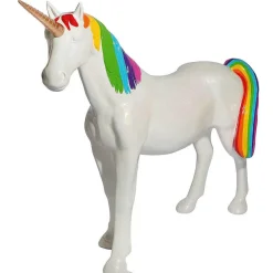 Figurine Licorne Arc-en-ciel, Long. 130 Cm-DecoWoerner Discount