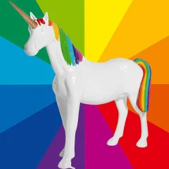 Figurine Licorne Arc-en-ciel Couleur Au Choix-DecoWoerner Outlet