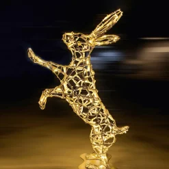 Figurine Lumineuse LED XXL Lapin Pour L'extérieur, 110 Cm-DecoWoerner Best