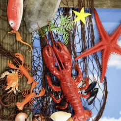 Filet De Pêche Maritime Avec Animaux Marins-DecoWoerner Sale