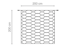 Filet Lumineux Professionnel à LED Système IP67, 300 LED, 200 X 200 Cm, Sans Cable-DecoWoerner