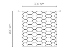 Filet Lumineux Professionnel à LED Système IP67, 500 LED, 300 X 300 Cm, Sans Cable-DecoWoerner Clearance